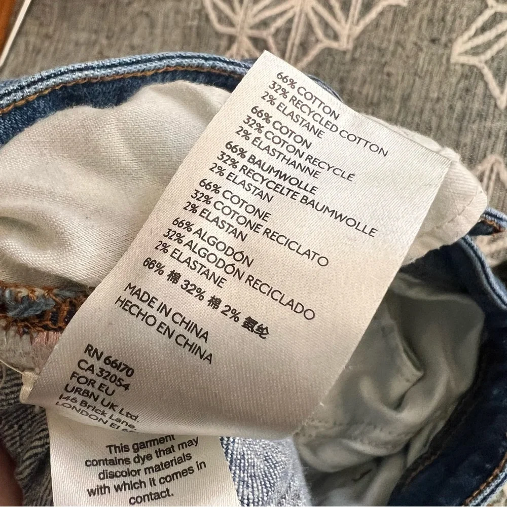 Anthropologie Pilcro Slim Boyfriend Crop side stripe jeans 32 - Picture 10 of 11